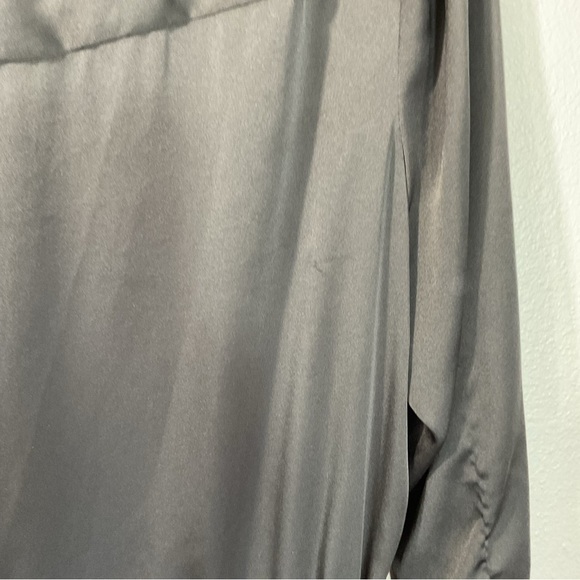 BCBGMAXAZRIA Satin Mini Surplice Dress black new with tags size Medium D16 - Picture 14 of 14